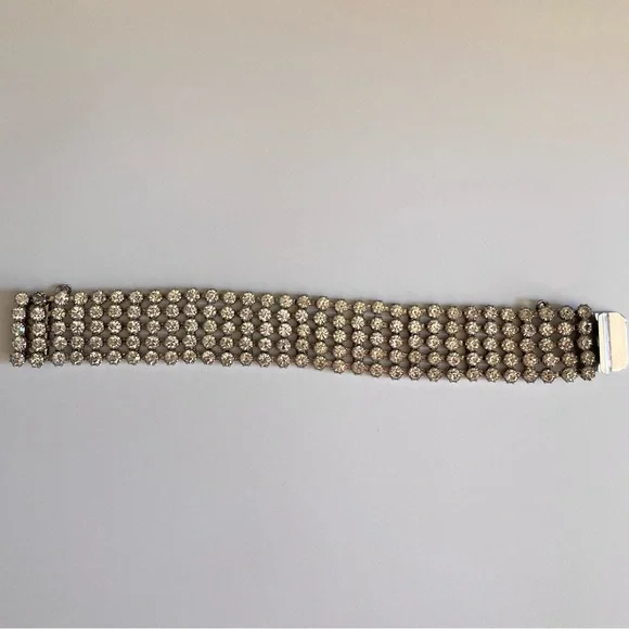 Vintage Estate Rhinestone Bracelet - Picture 4 of 16